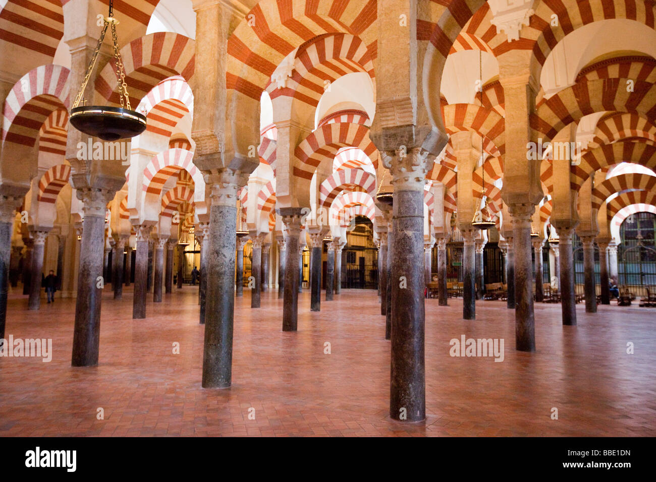 All'interno della Mezquita di Cordoba Spagna Foto Stock