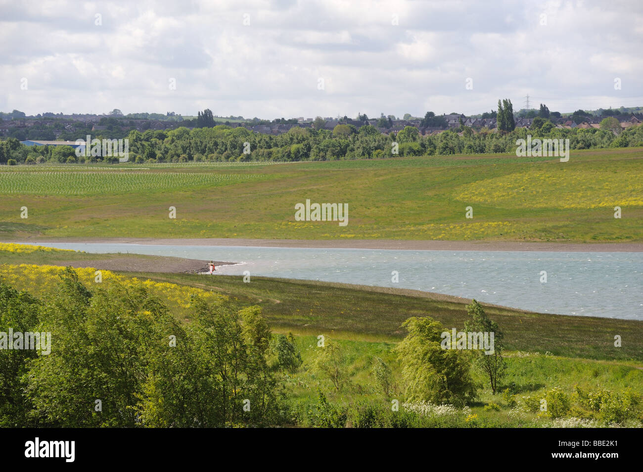 La risistemazione Orgreave coal mining bottino heap Treeton a sud di Rotherham. Foto Stock