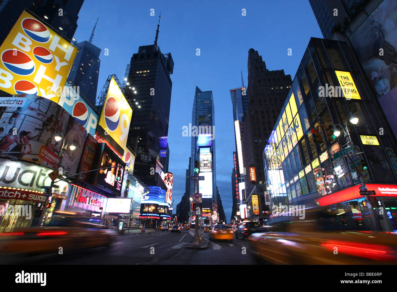 Times Square, Manhattan, Midtown, New York City, Stati Uniti d'America Foto Stock