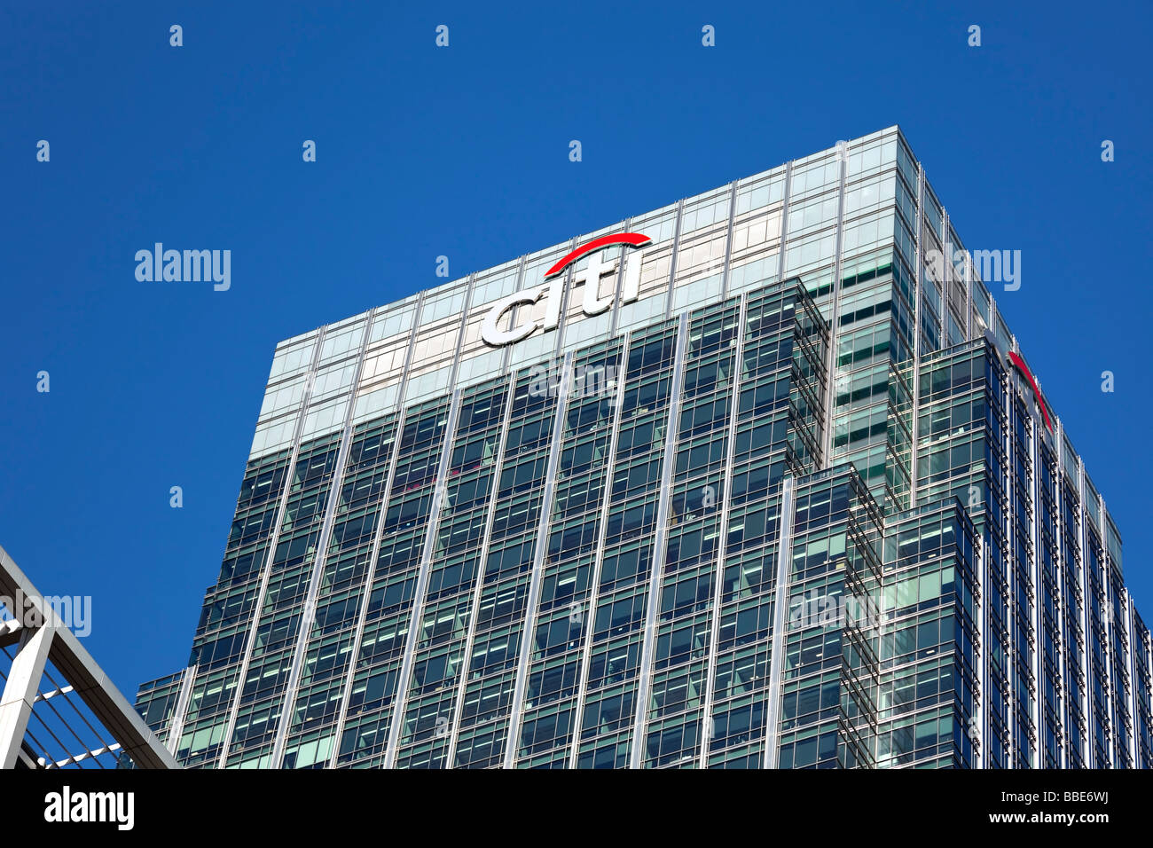 La torre di Citibank a Canary Wharf, London, Regno Unito Foto Stock