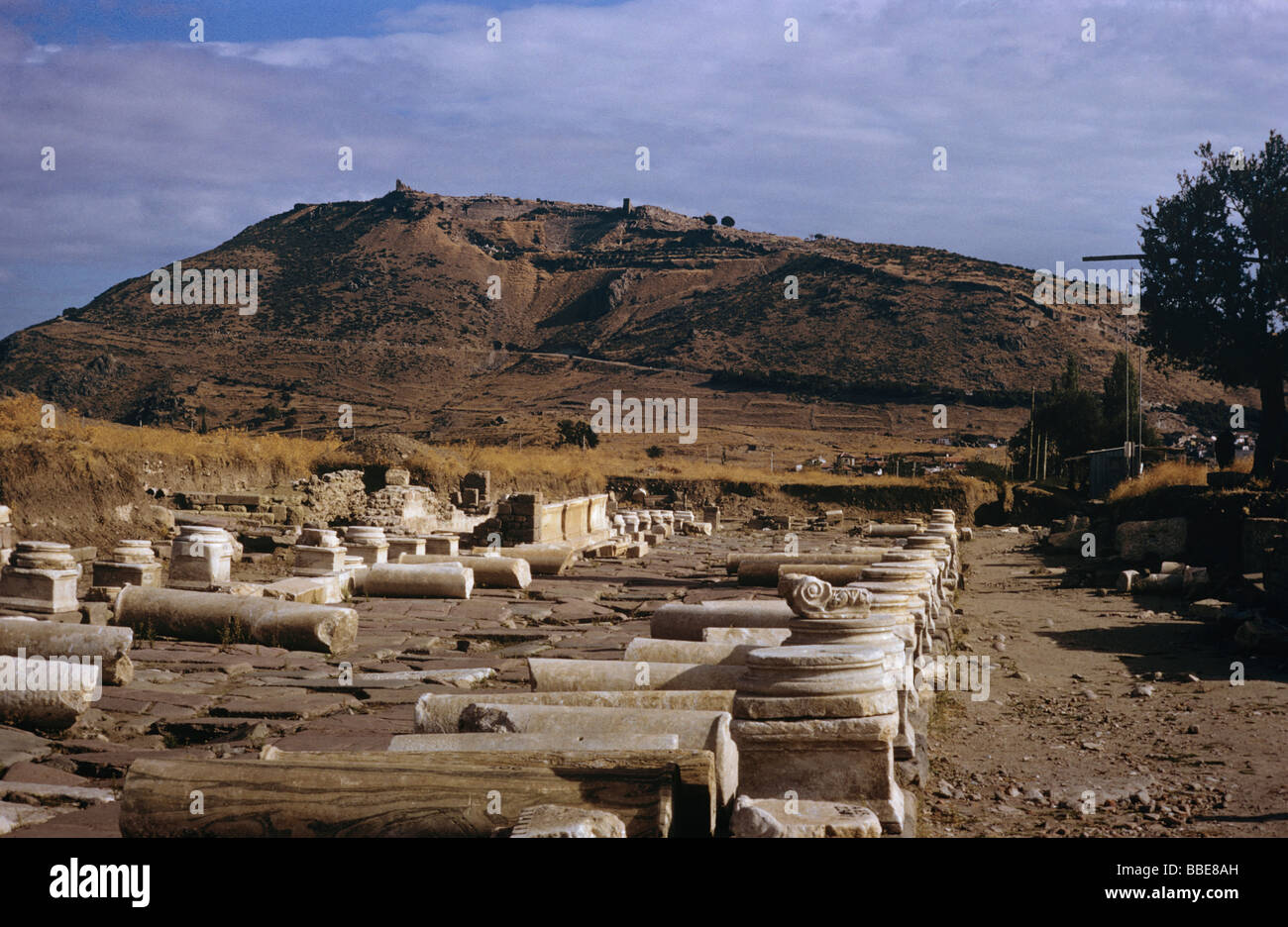 Via Sacra di Asclepion e l'acropoli di Pergamo Il Bergama Turchia 671031 031 Foto Stock