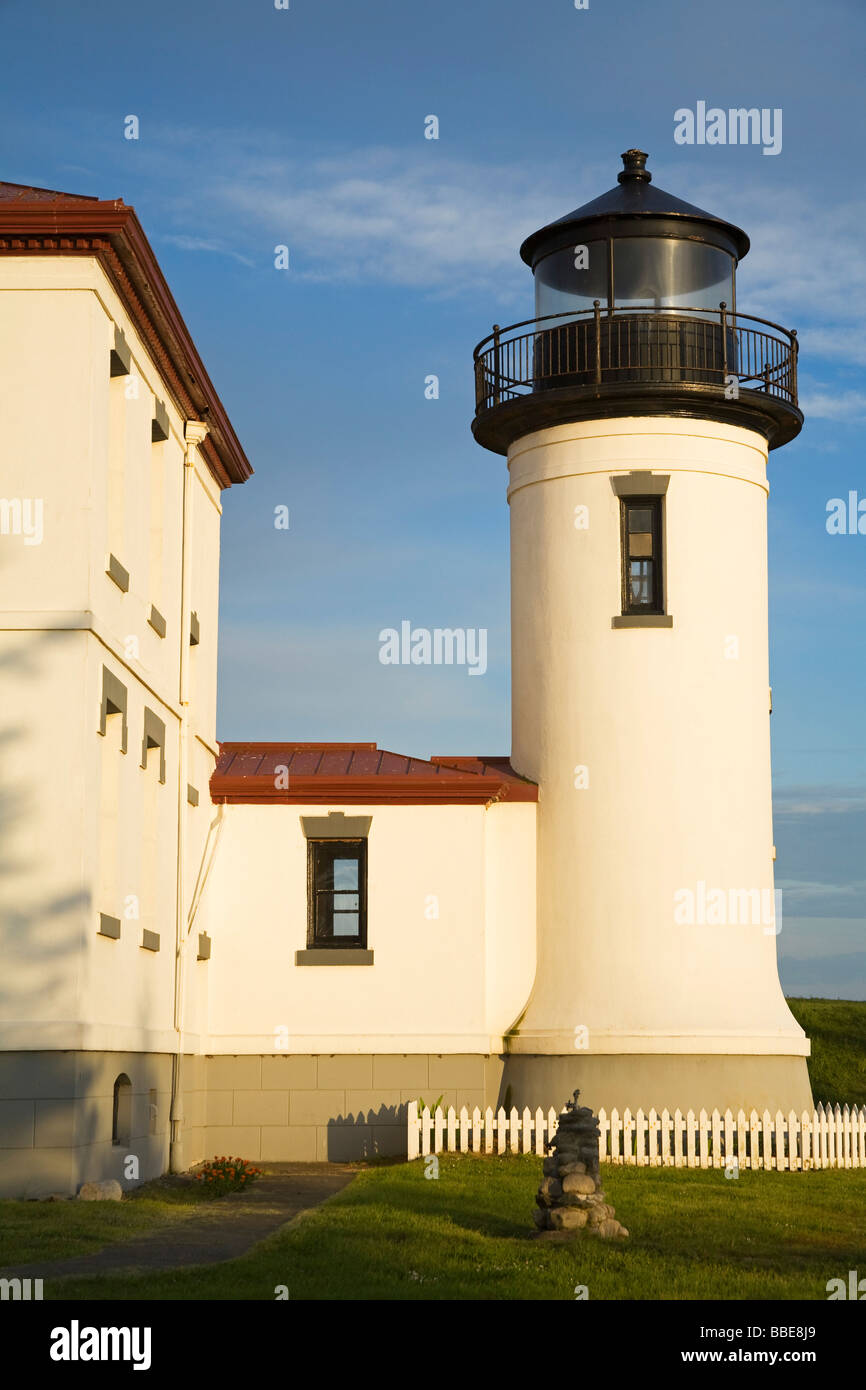 Admiralty Capo Faro; Coupville, Fort Casey del Parco Statale di Whidbey Island, nello Stato di Washington, USA Foto Stock