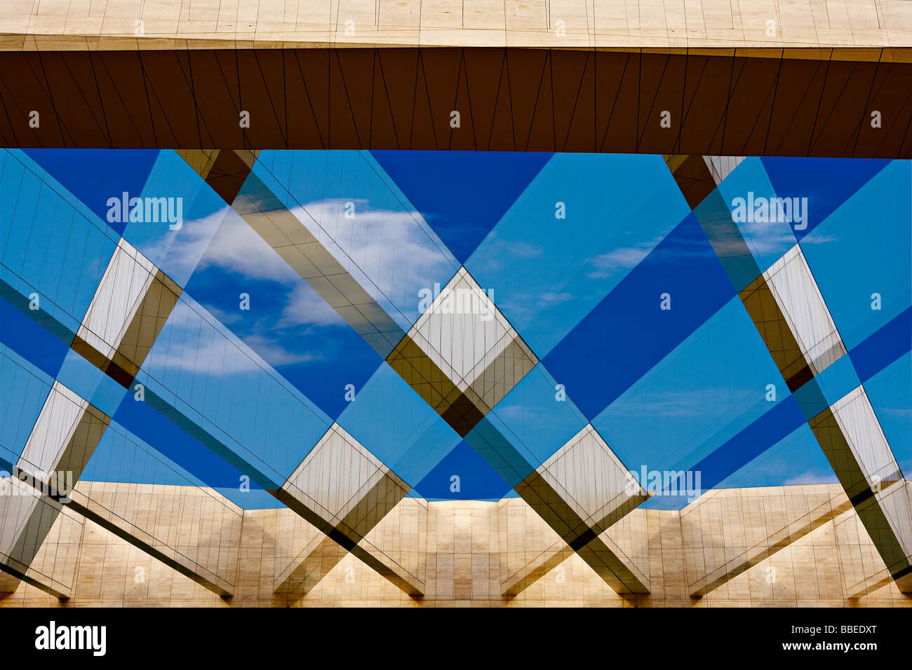 Attraversato abstract Foto Stock