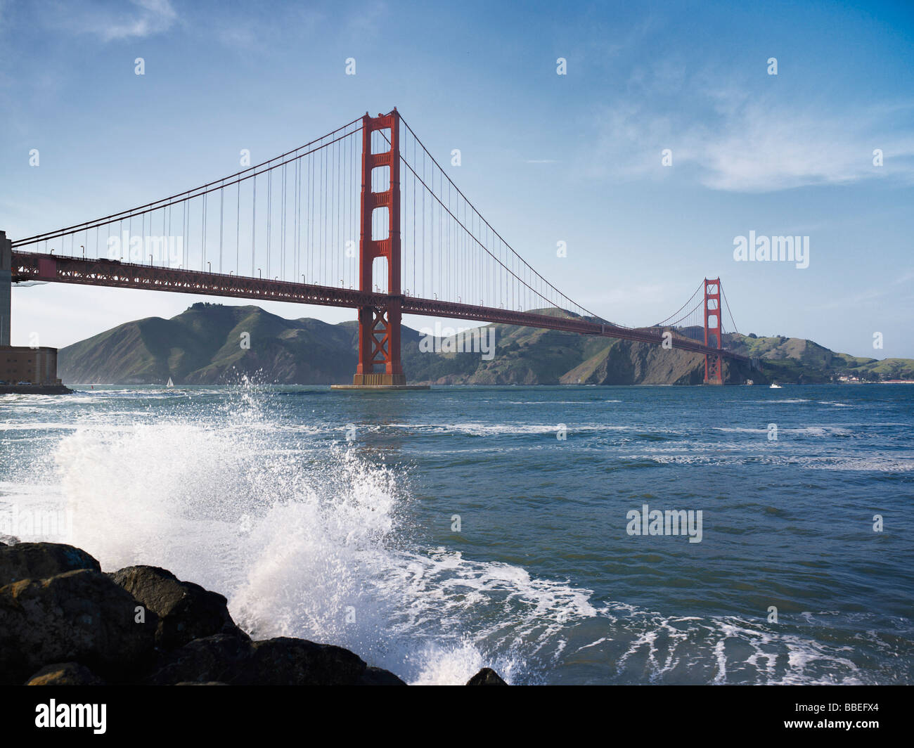 Golden Gate Bridge di San Francisco, California, Stati Uniti d'America Foto Stock