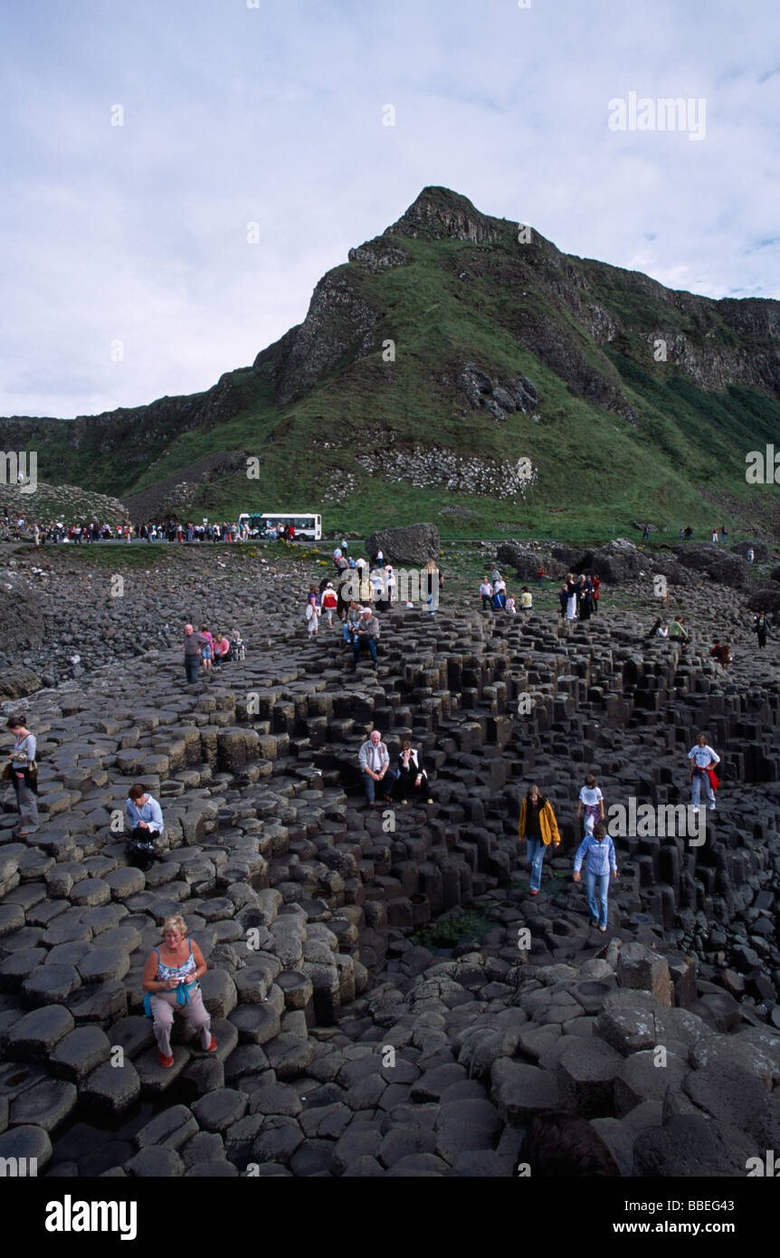Irlanda del Nord nella contea di Antrim Giants Causeway Foto Stock