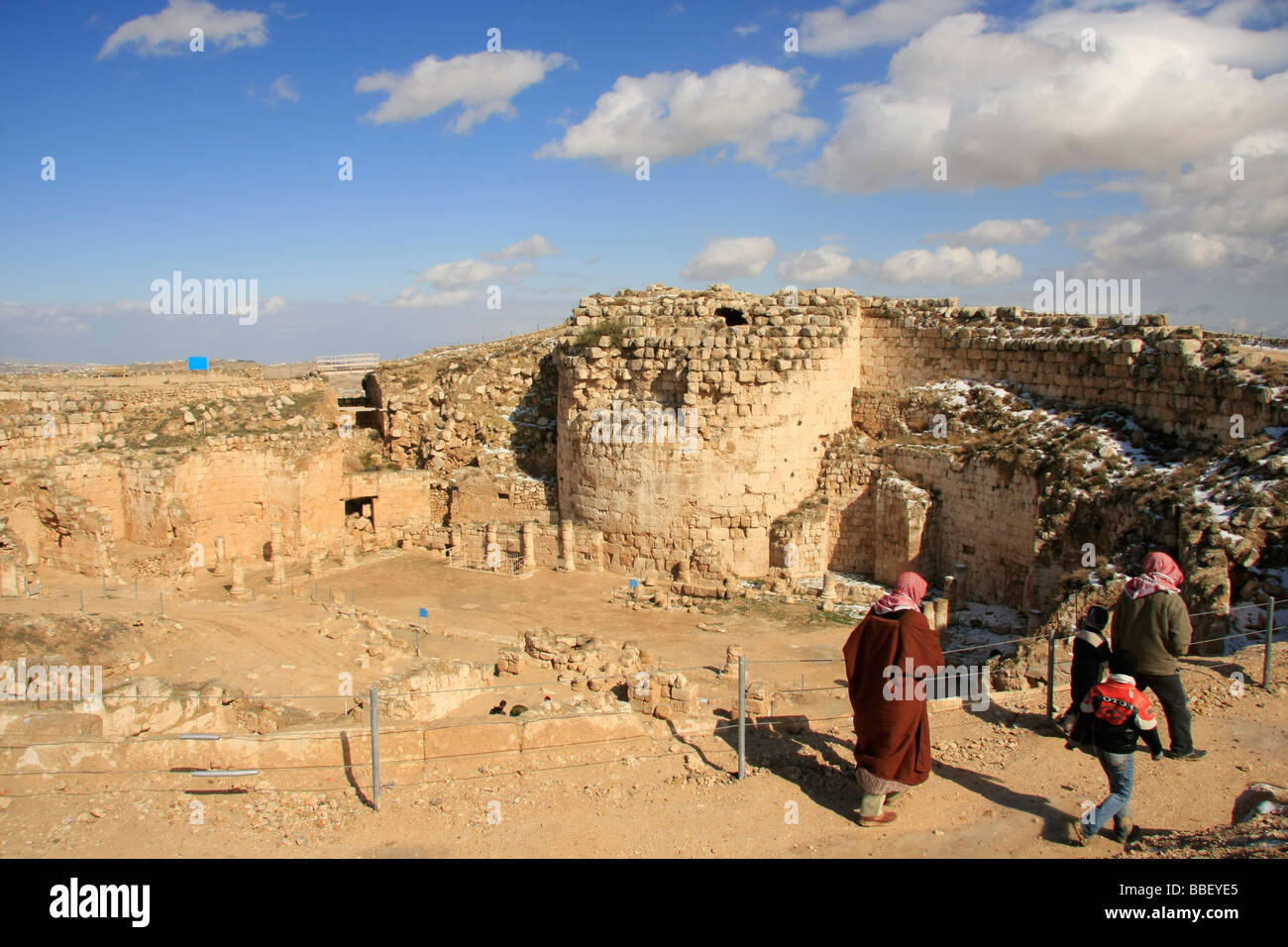 La giudea Herodion costruita da Erode il Grande come un palazzo fortificato Foto Stock