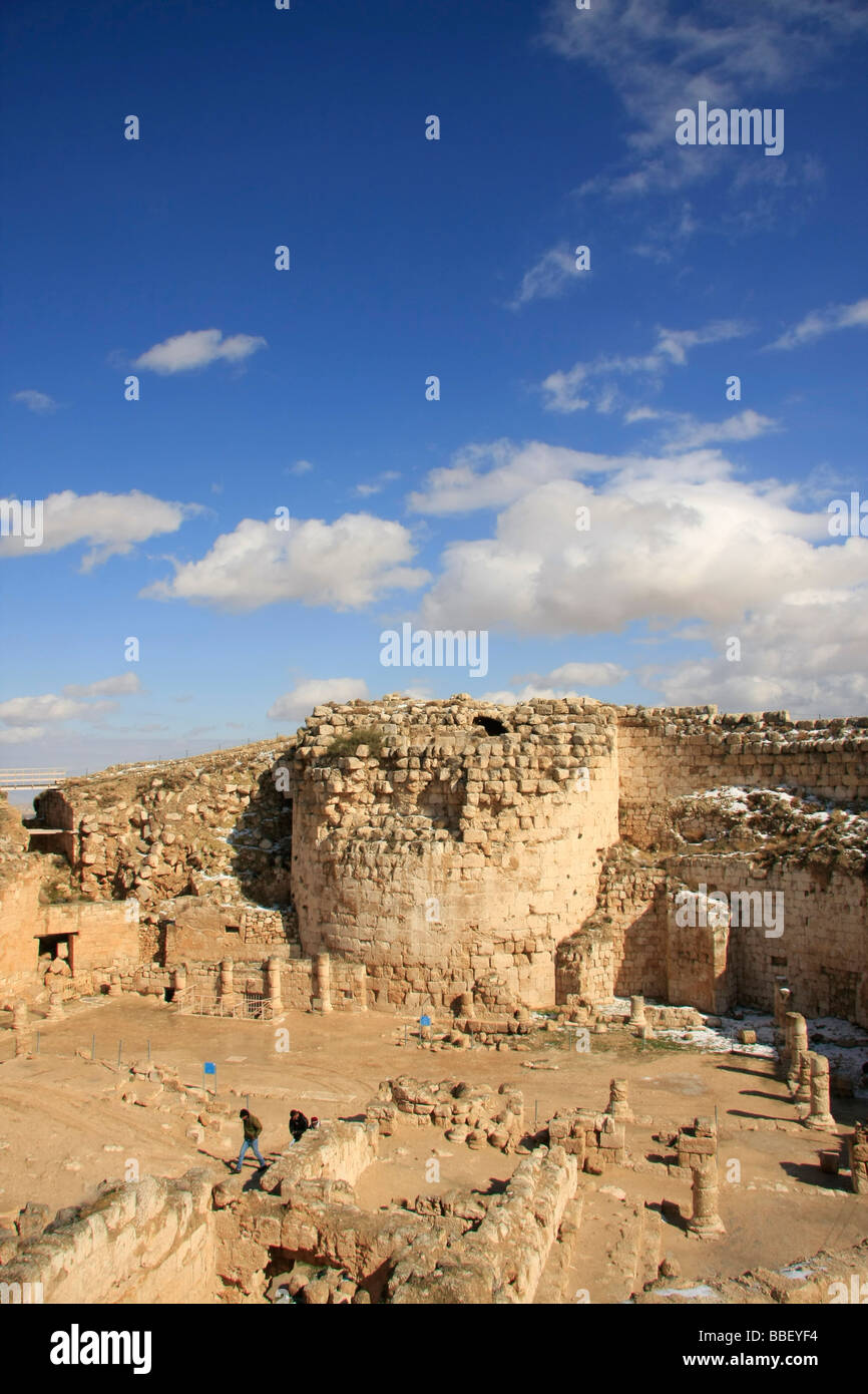 La giudea Herodion costruita da Erode il Grande come un palazzo fortificato Foto Stock