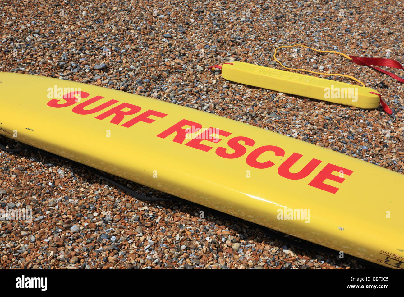 Surf board rescue Seaford East Sussex Regno Unito Foto Stock