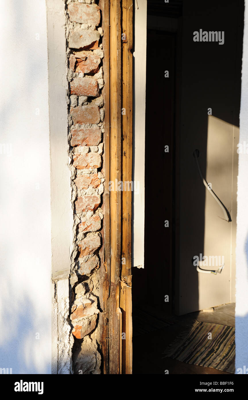 Nuova porta, casa di ristrutturazione Foto Stock