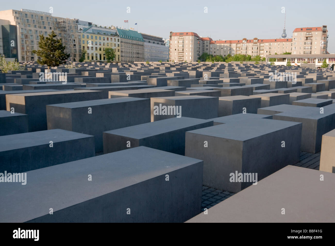 Memoriale al assassinato ebrei di Europa Foto Stock