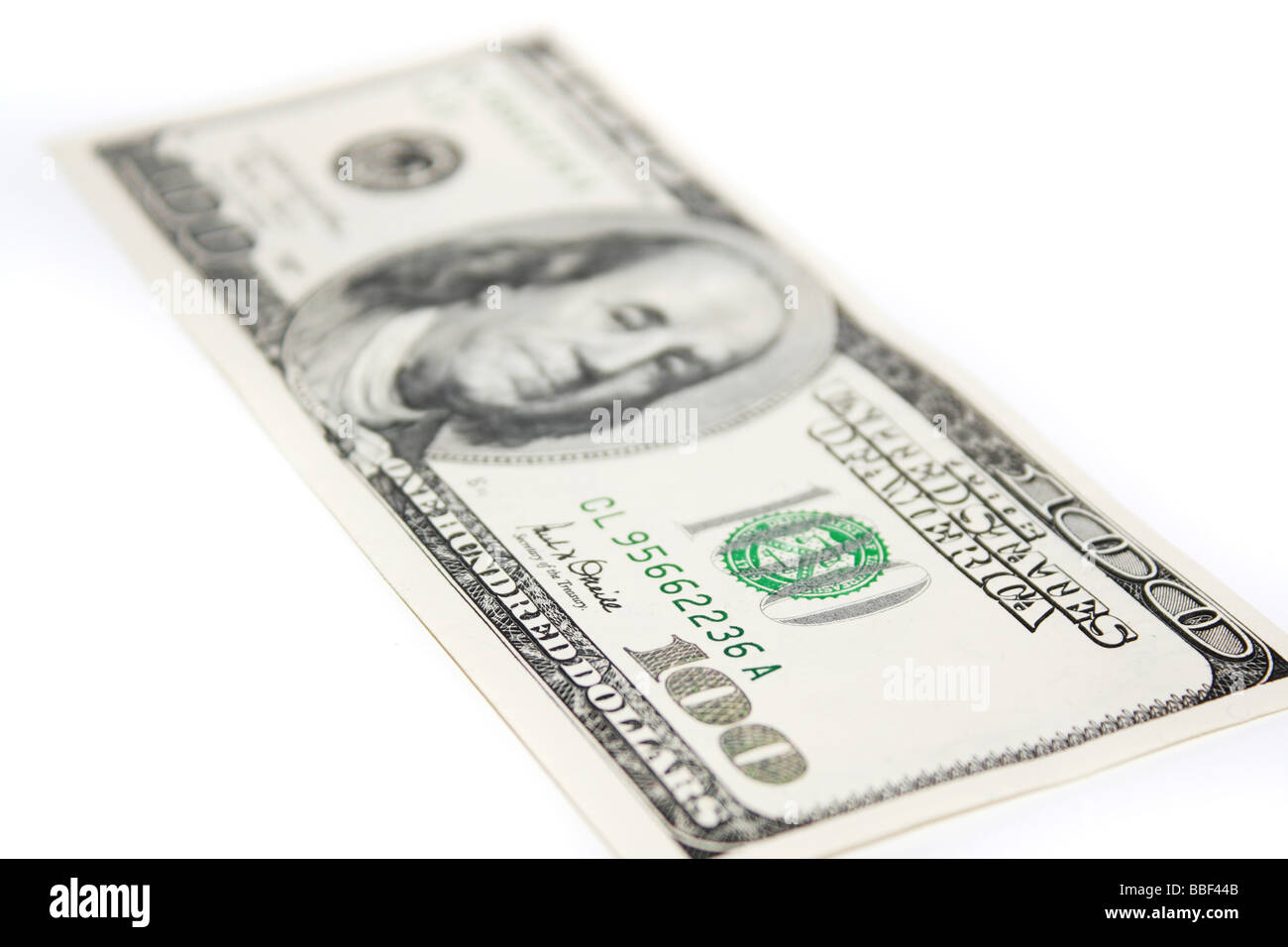 Un centinaio di dollari Foto Stock