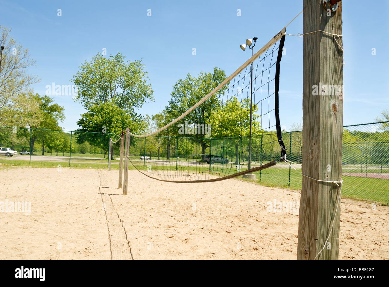Beach volley net reti Foto Stock