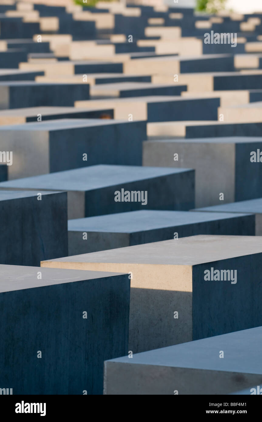 Memoriale al assassinato ebrei di Europa Foto Stock