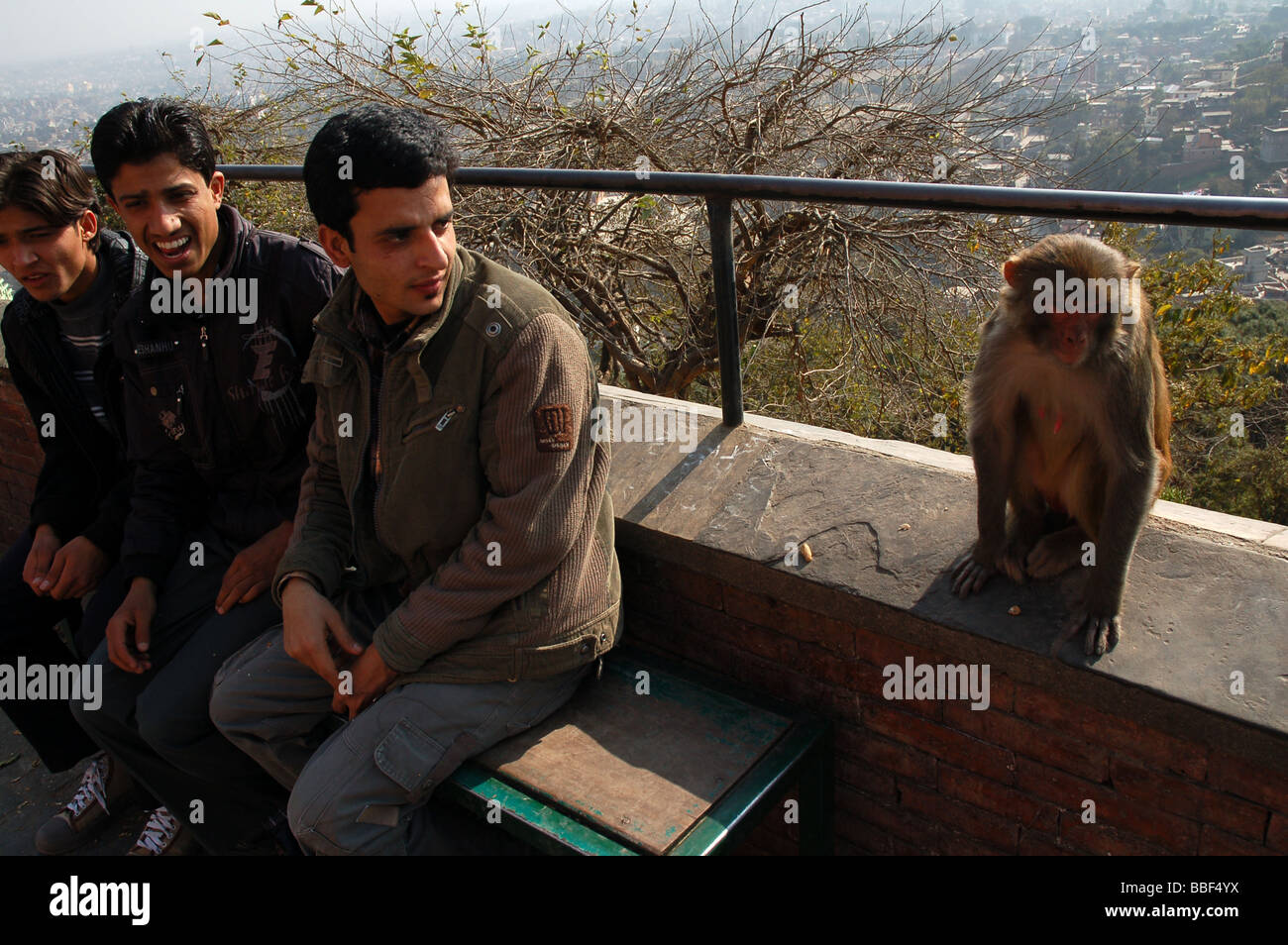 Popolo nepalese di Kathmandu in Nepal Foto Stock