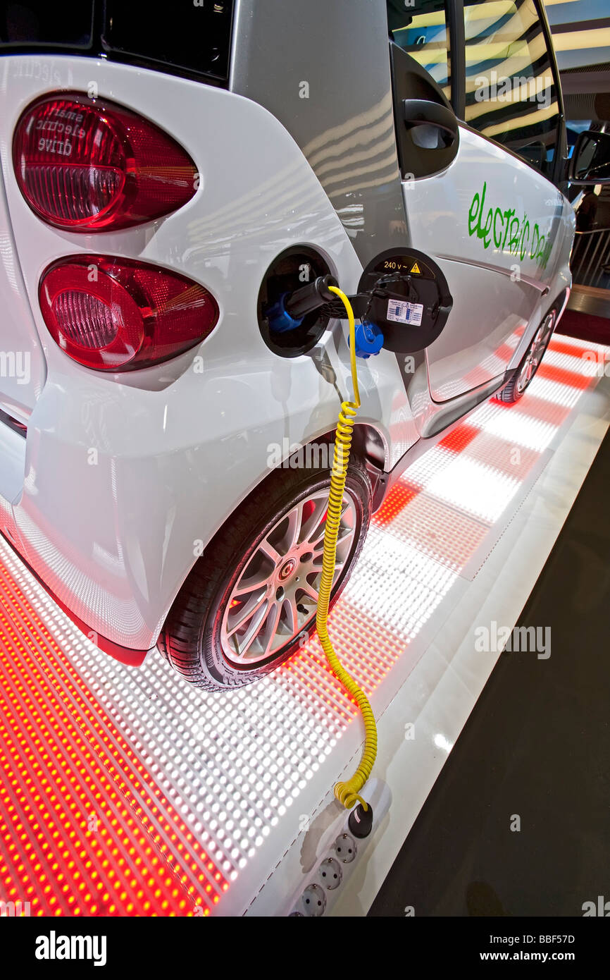 Detroit Michigan Smart Auto elettrica sul display al North American International Auto Show Foto Stock