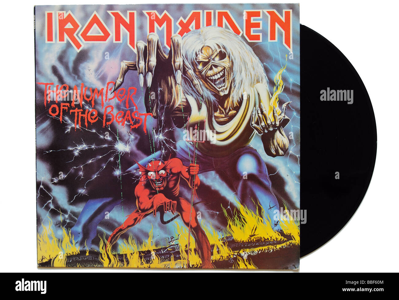 Iron Maiden il numero della bestia album Foto Stock