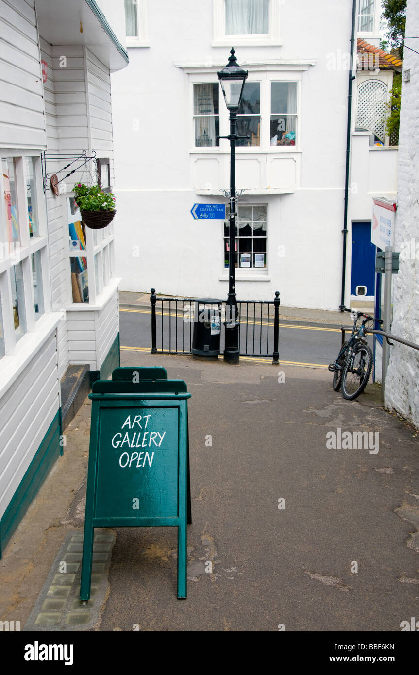 Broadstairs Kent, Inghilterra, Regno Unito. Galleria d'arte segno Foto Stock