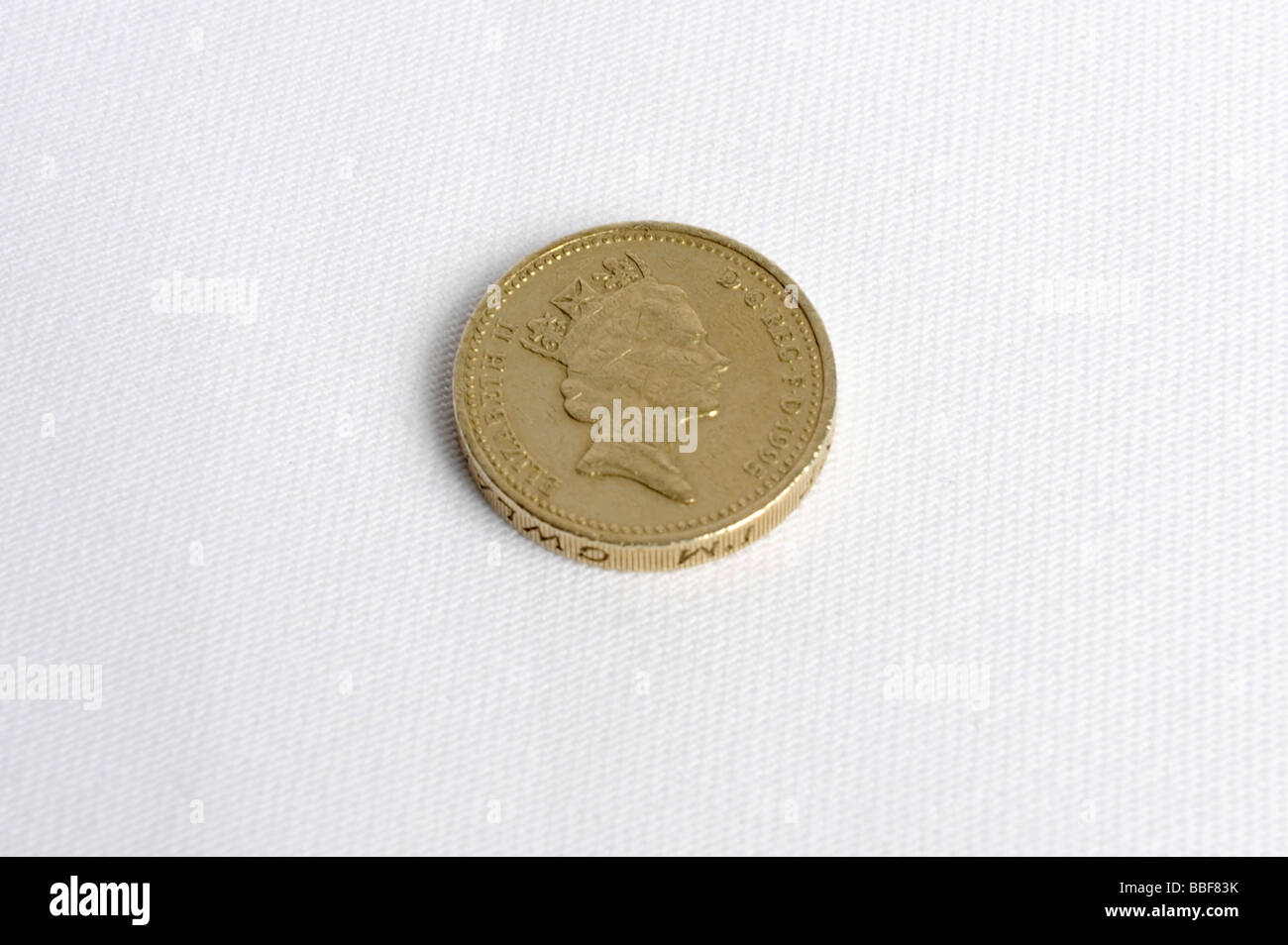 Una moneta di libbra Foto Stock