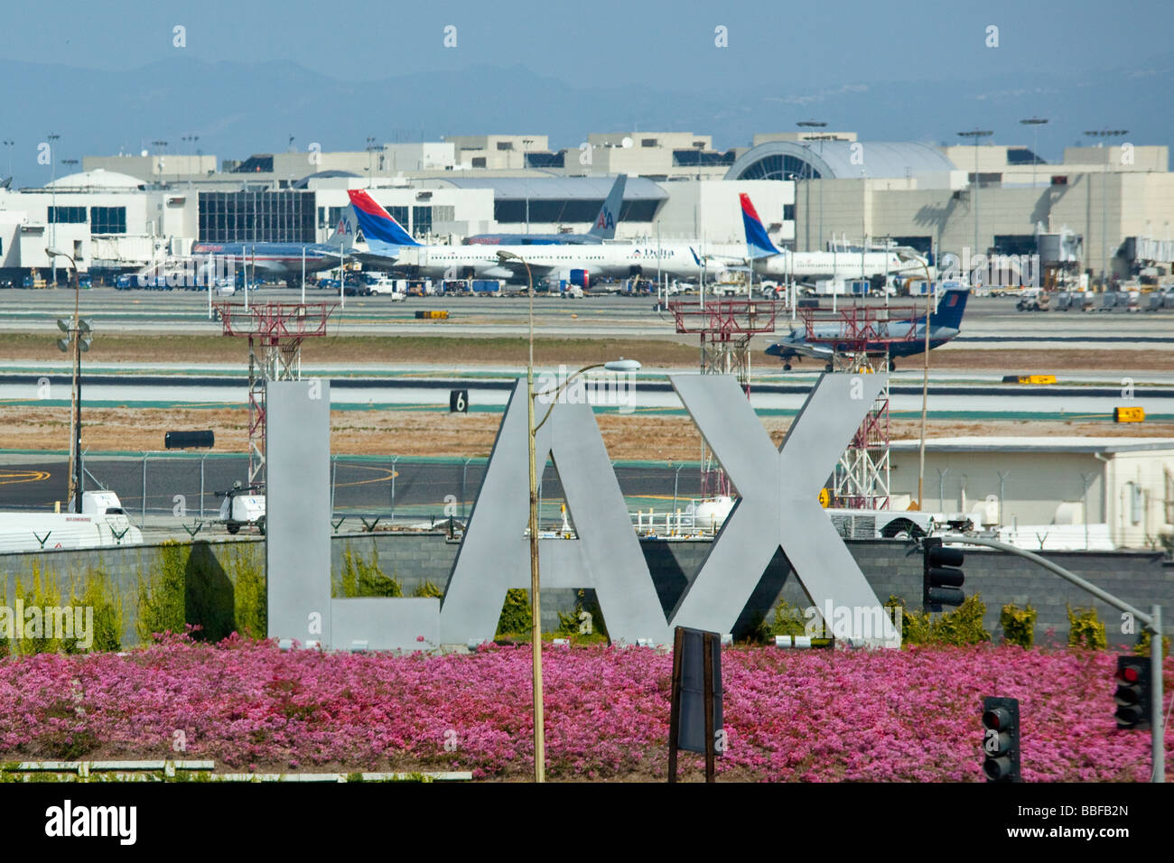 LAX Los Angeles International Airport Foto Stock