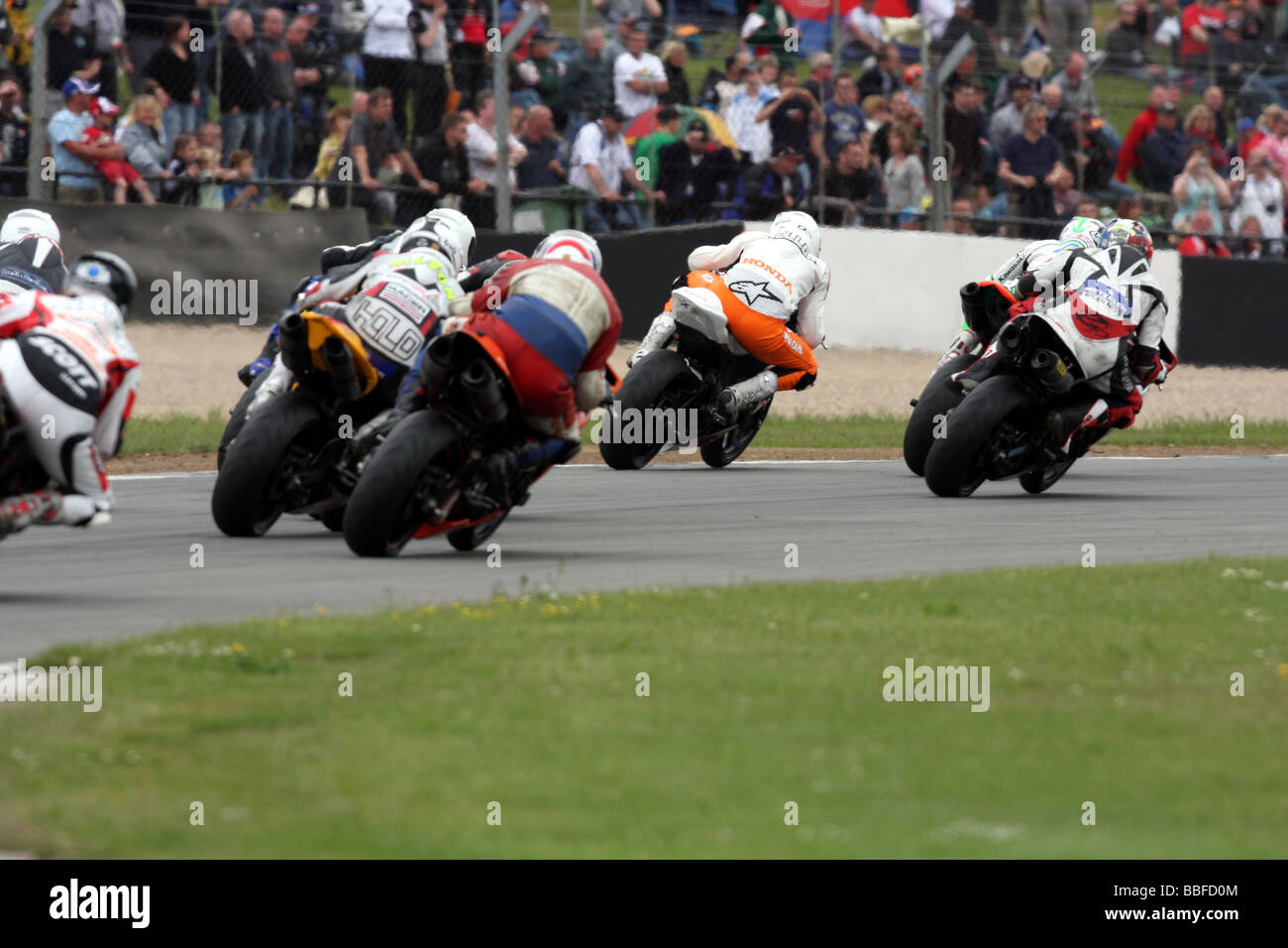 Moto GP a Donington Park Foto Stock