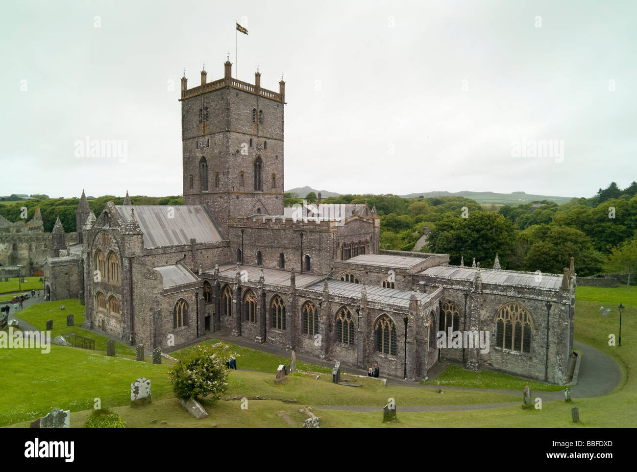 Saint Davids Cattedrale Pembrokeshire Wales Foto Stock