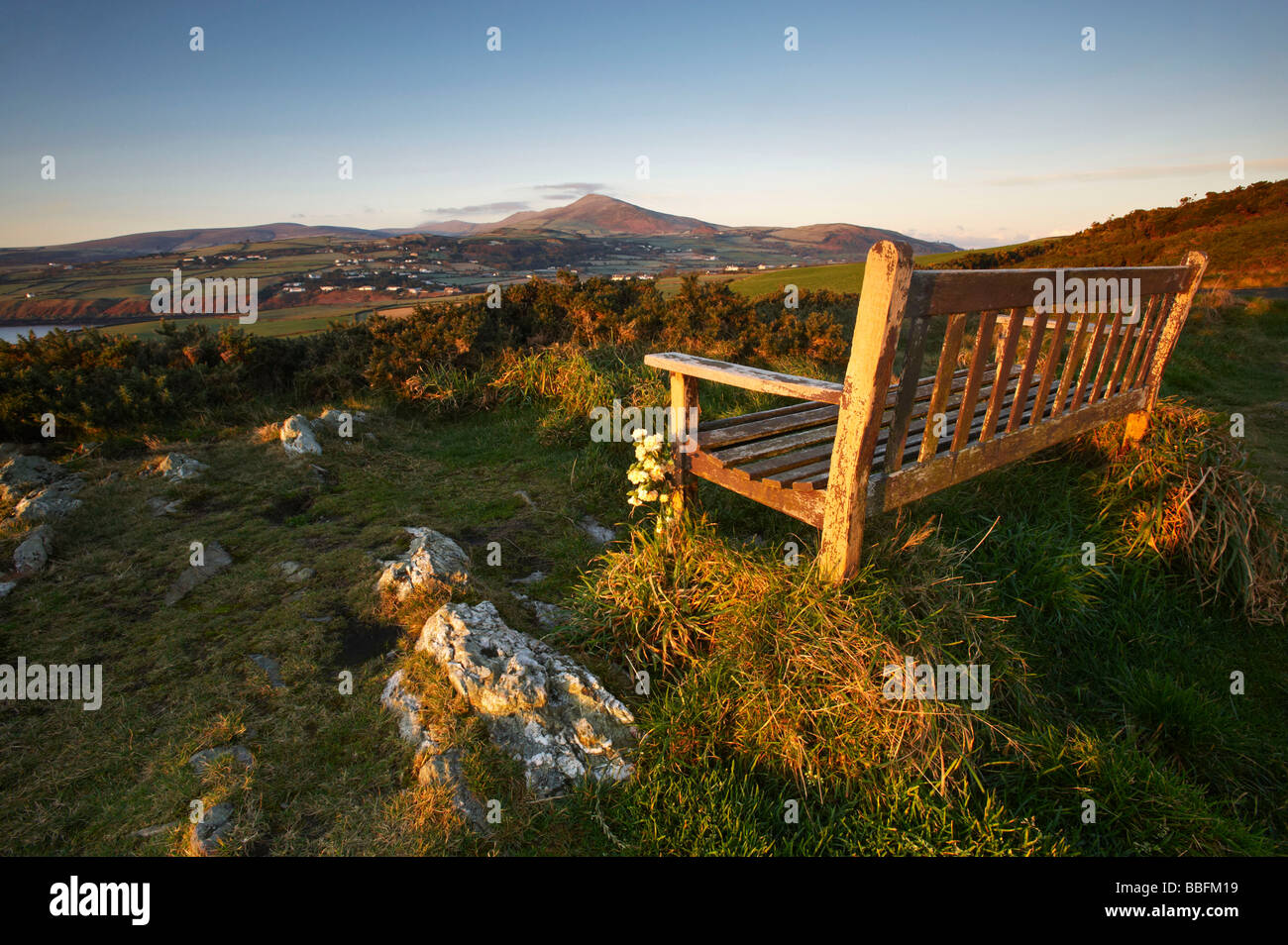 Testa Maughold Isola di Man Foto Stock
