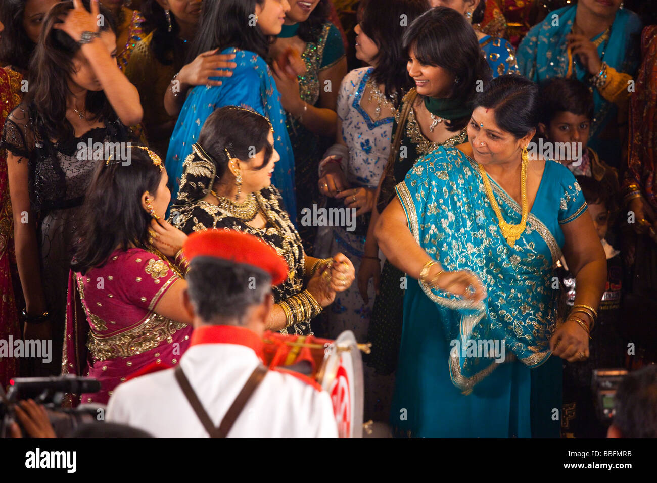 Indian la celebrazione dei matrimoni nella Vecchia Delhi India Foto Stock