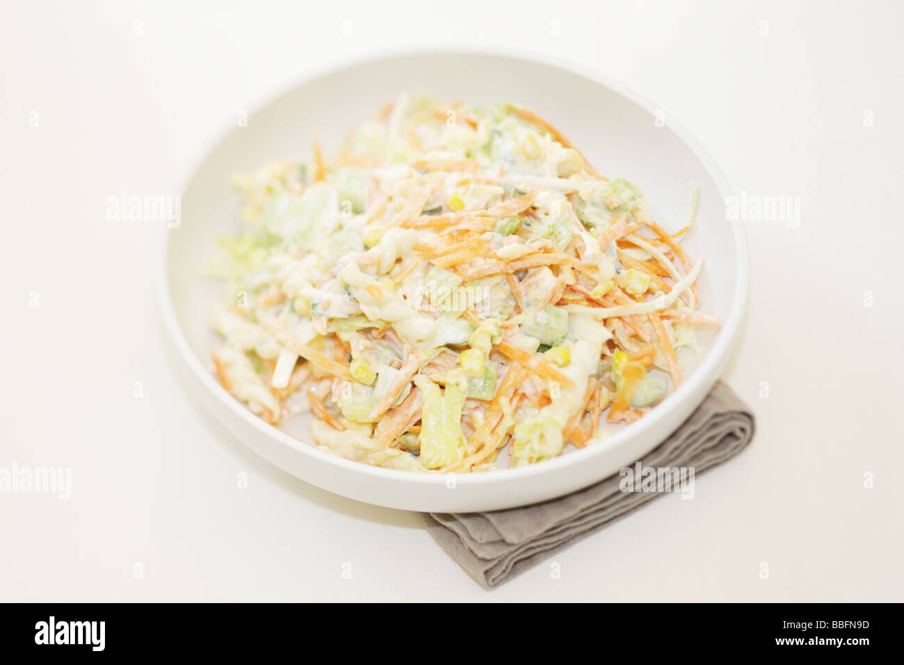 Ciotola di coleslaw Foto Stock