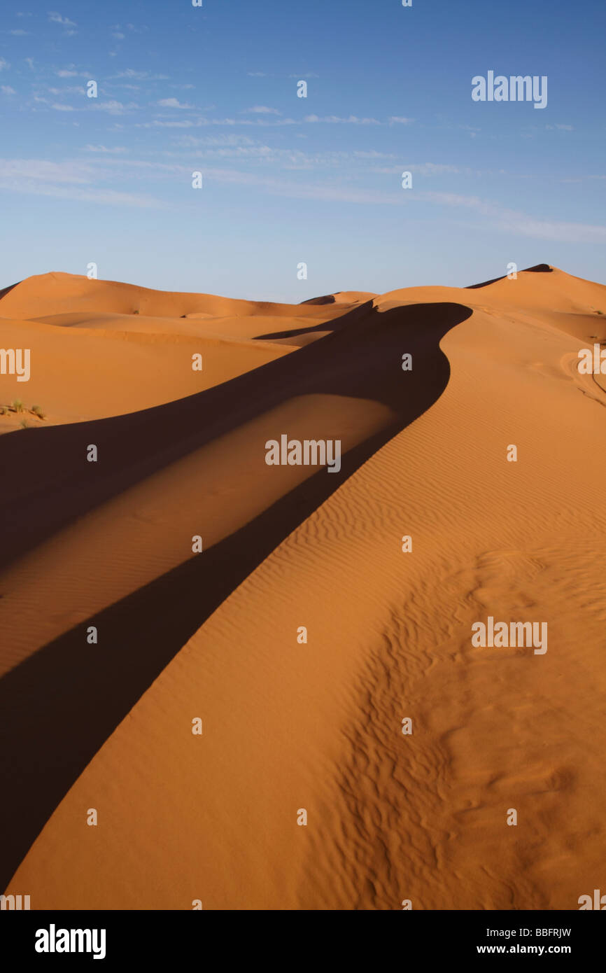 Africa, Nord Africa, Marocco deserto del Sahara, Merzouga Erg Chebbi Foto Stock