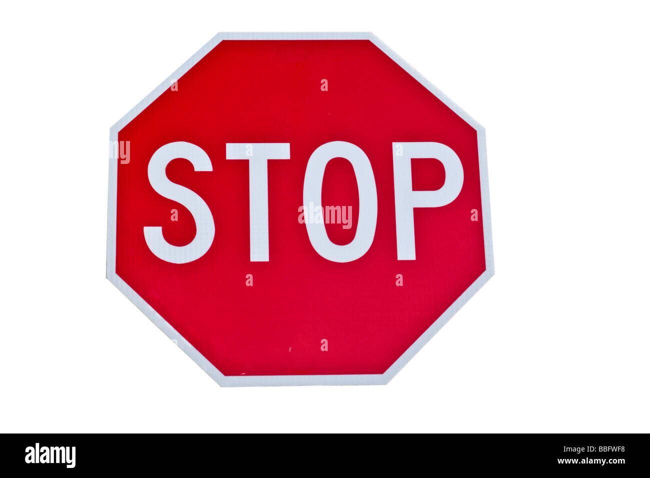 Street o cartello stradale che dettaglia un arresto Foto Stock