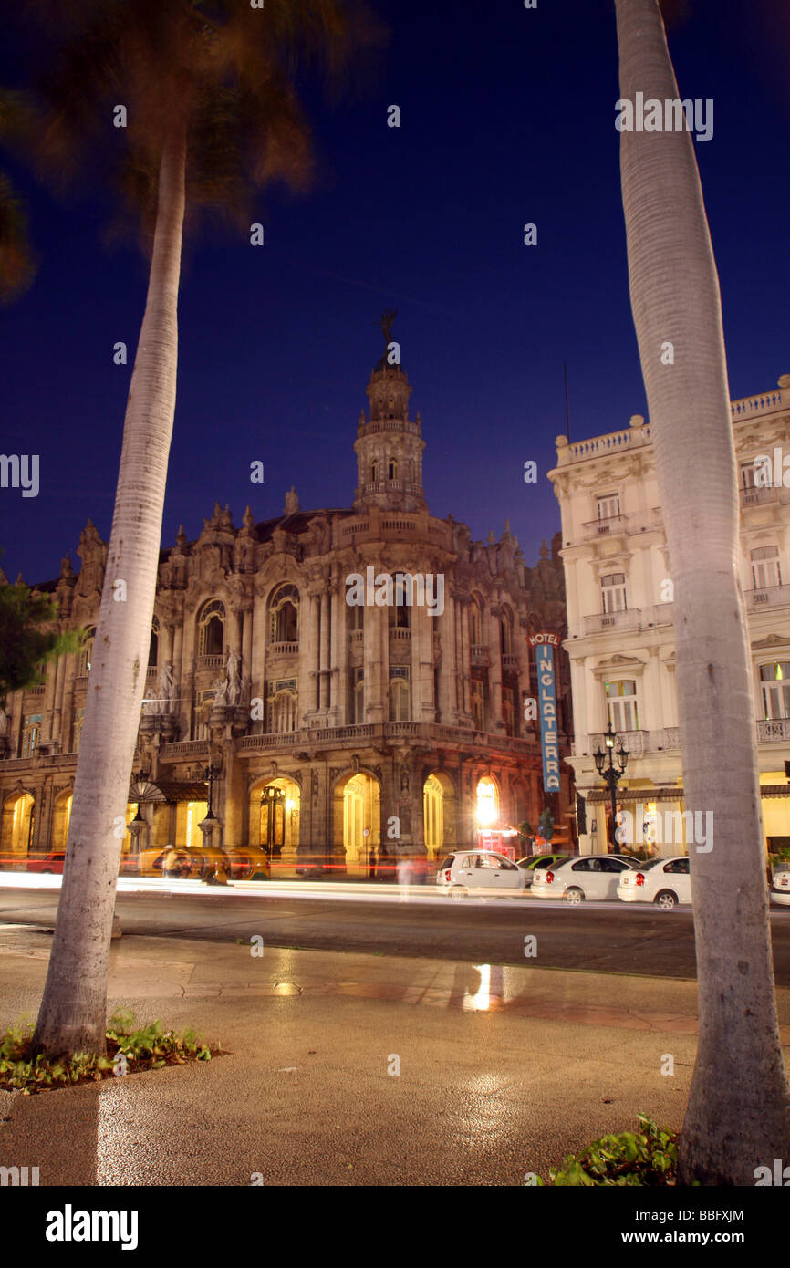 Gran Teatro de La Habana, Havana, Cuba, Caraibi, Greater Antilles Foto Stock
