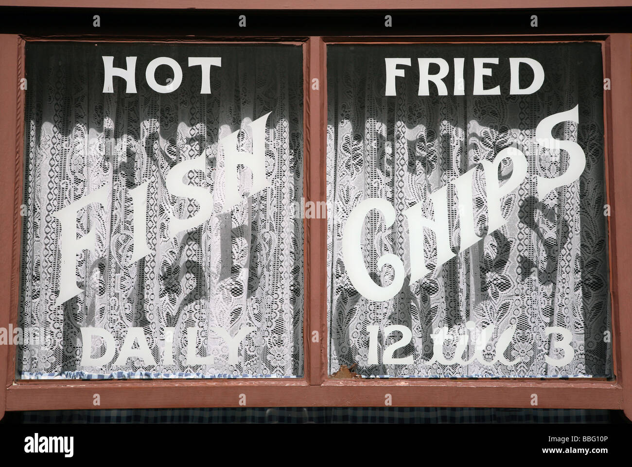 Nei primi anni del XX secolo i pesci chip shop All Black Country Living Museum in W Midlands Foto Stock