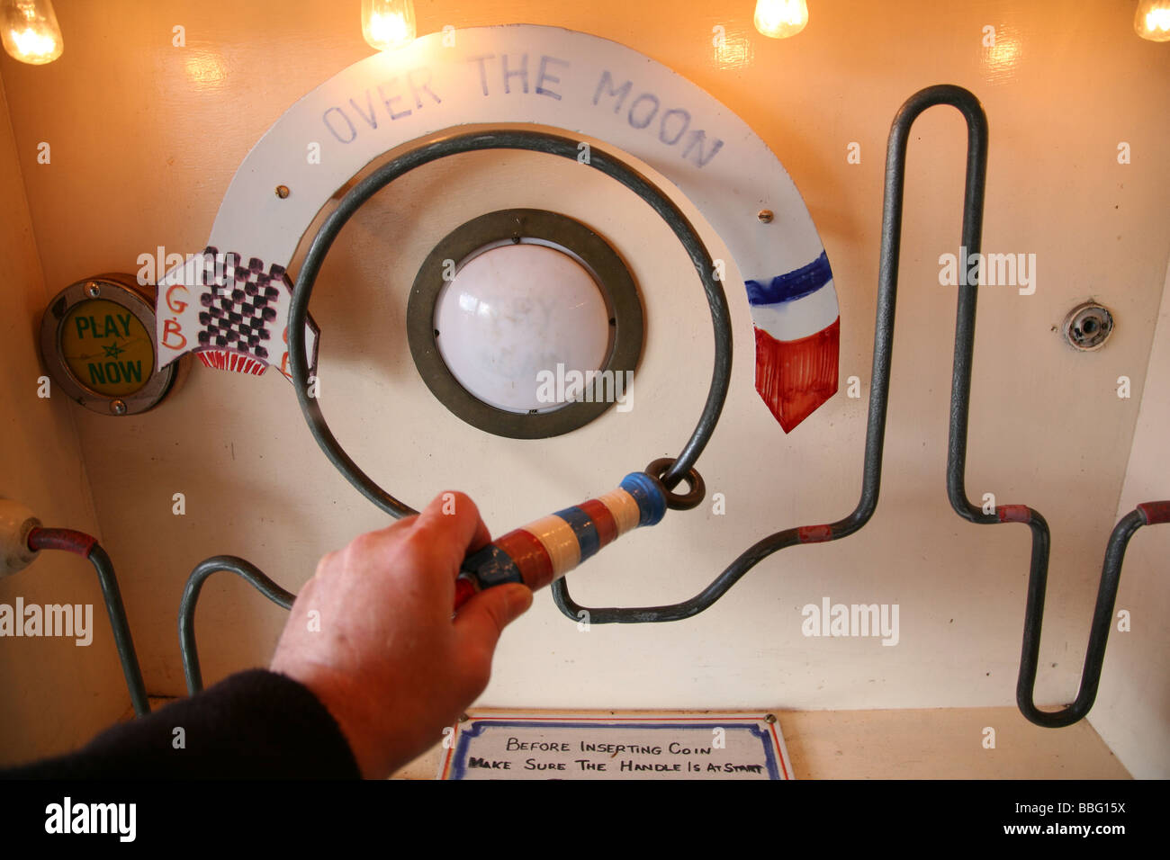 Nei primi anni del XX secolo il divertimento arcade game al Black Country Living Museum in W Midlands Foto Stock