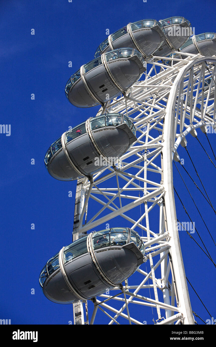 Attrazioni, London Eye Foto Stock