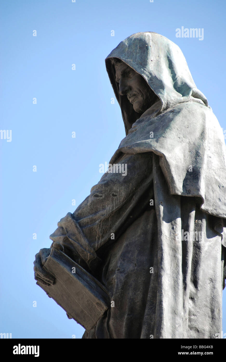 Giordano Bruno Memorial, Campo de' Fiori, Città Vecchia, Roma, Italia, Europa Foto Stock