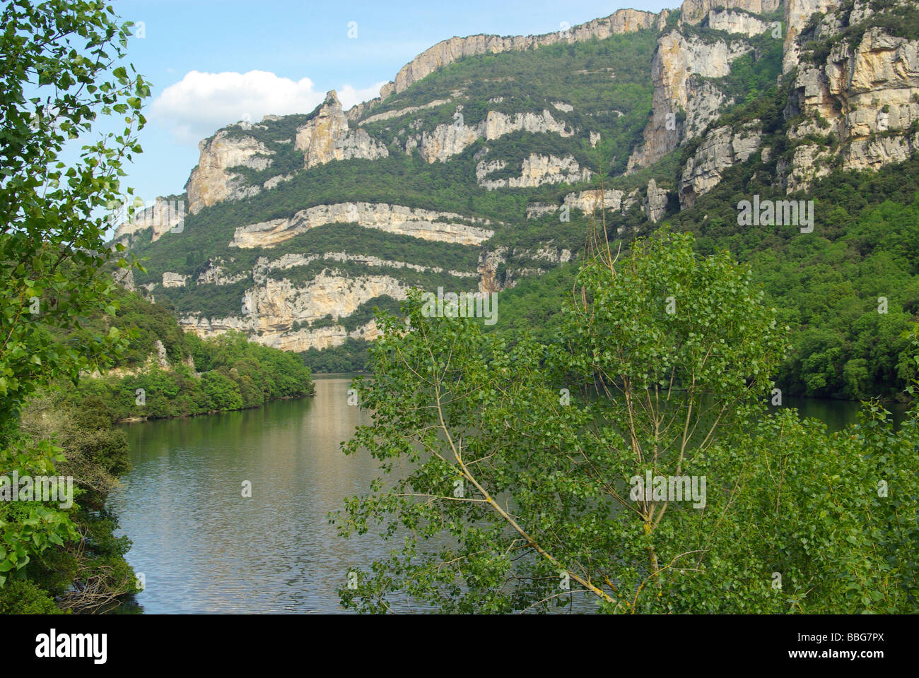 Rio Ebro Embalse de a Sobron 13 Foto Stock