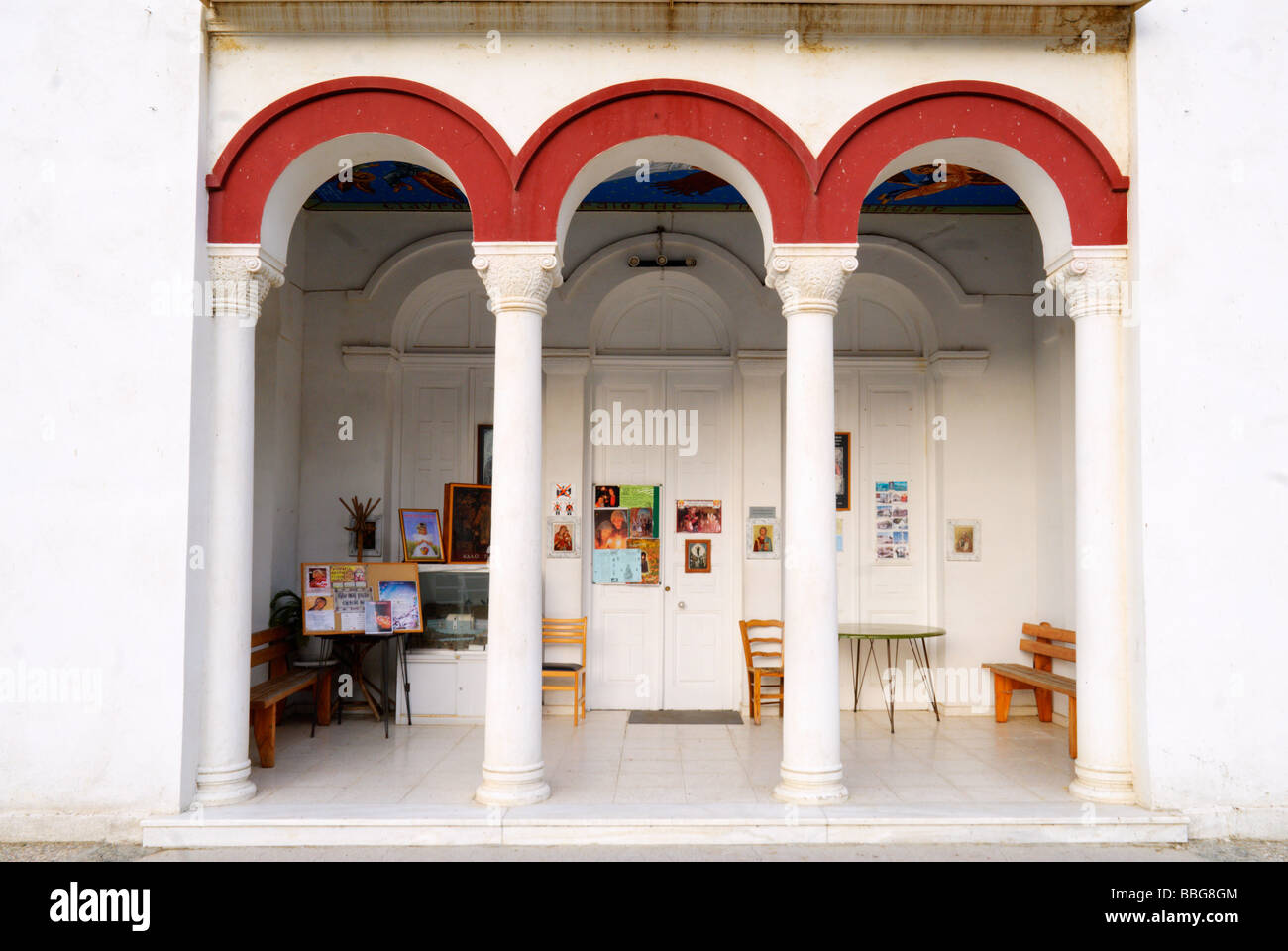 La bellissima isola di Cipro. Monti Troodos, villaggio Pedoulas. Foto Stock