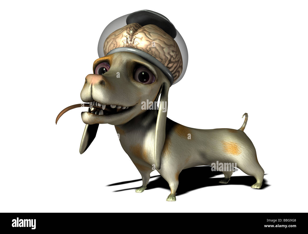 Cane straniero toon Foto Stock