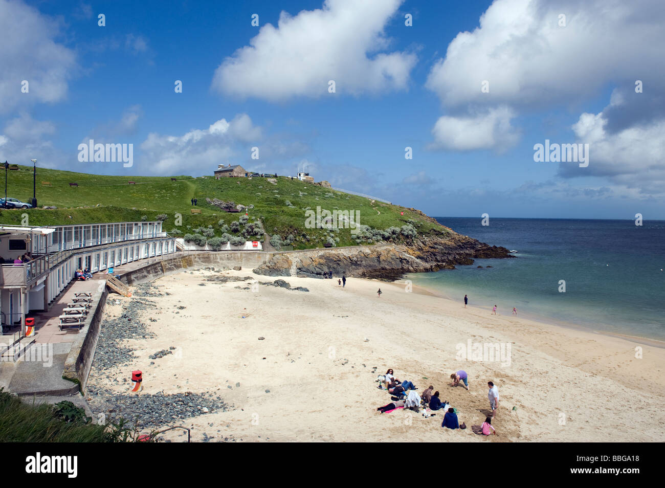 Spiaggia di Porthgwidden in 'St Ives'Cornwall Inghilterra Foto Stock