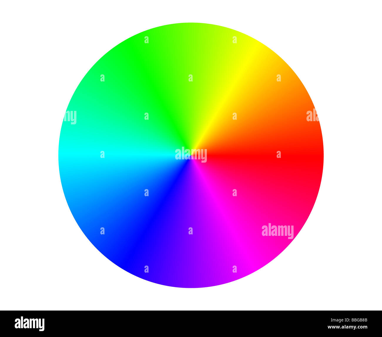 Illustrazione di un colore RGB cerchio Foto Stock