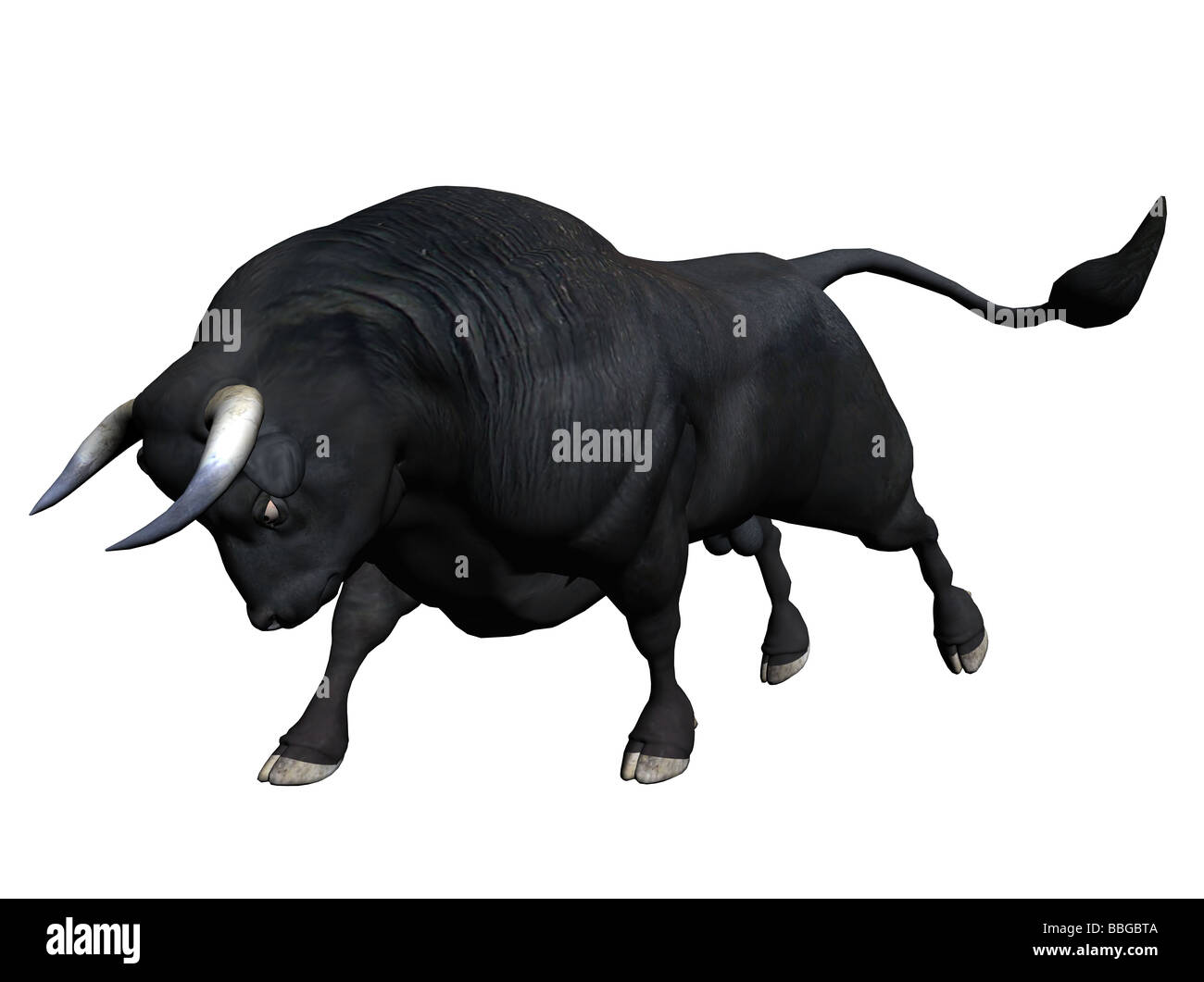 3D illustrazione di un toro Foto Stock