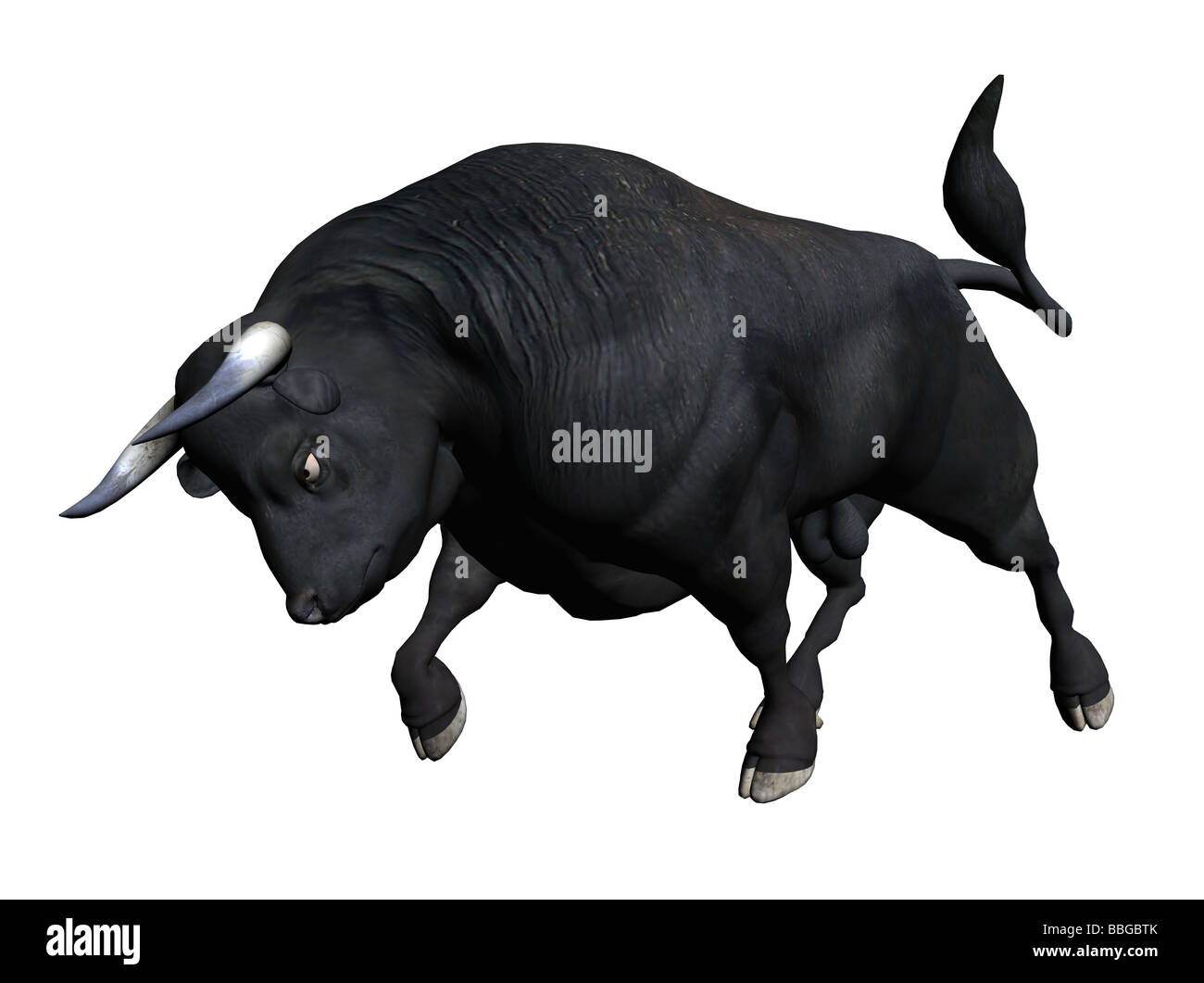 3D illustrazione di un toro Foto Stock