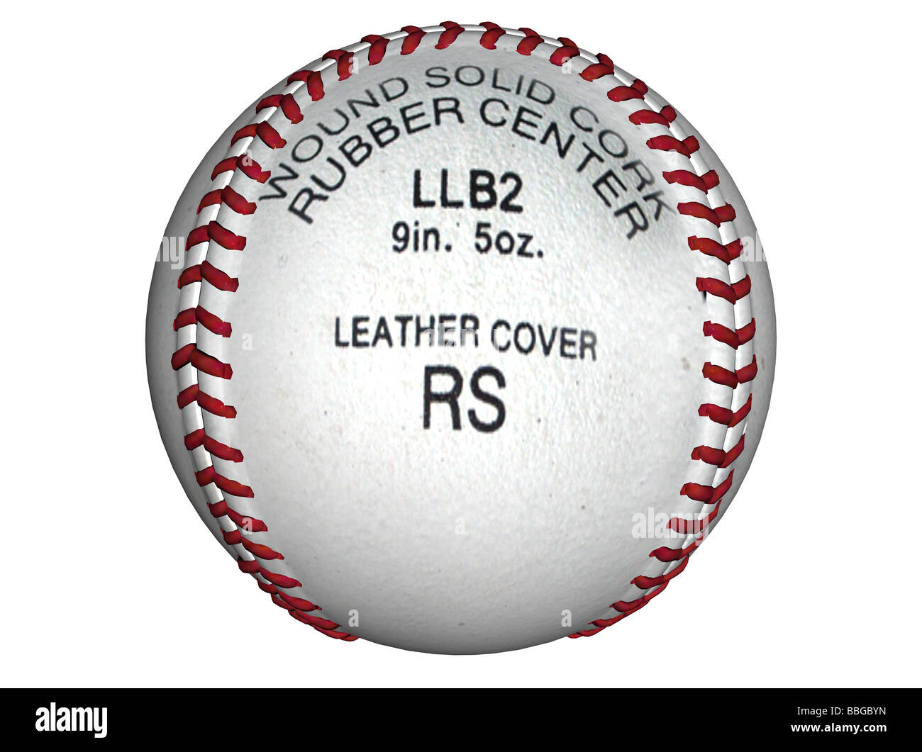 3D illustrazione di un baseball Foto Stock