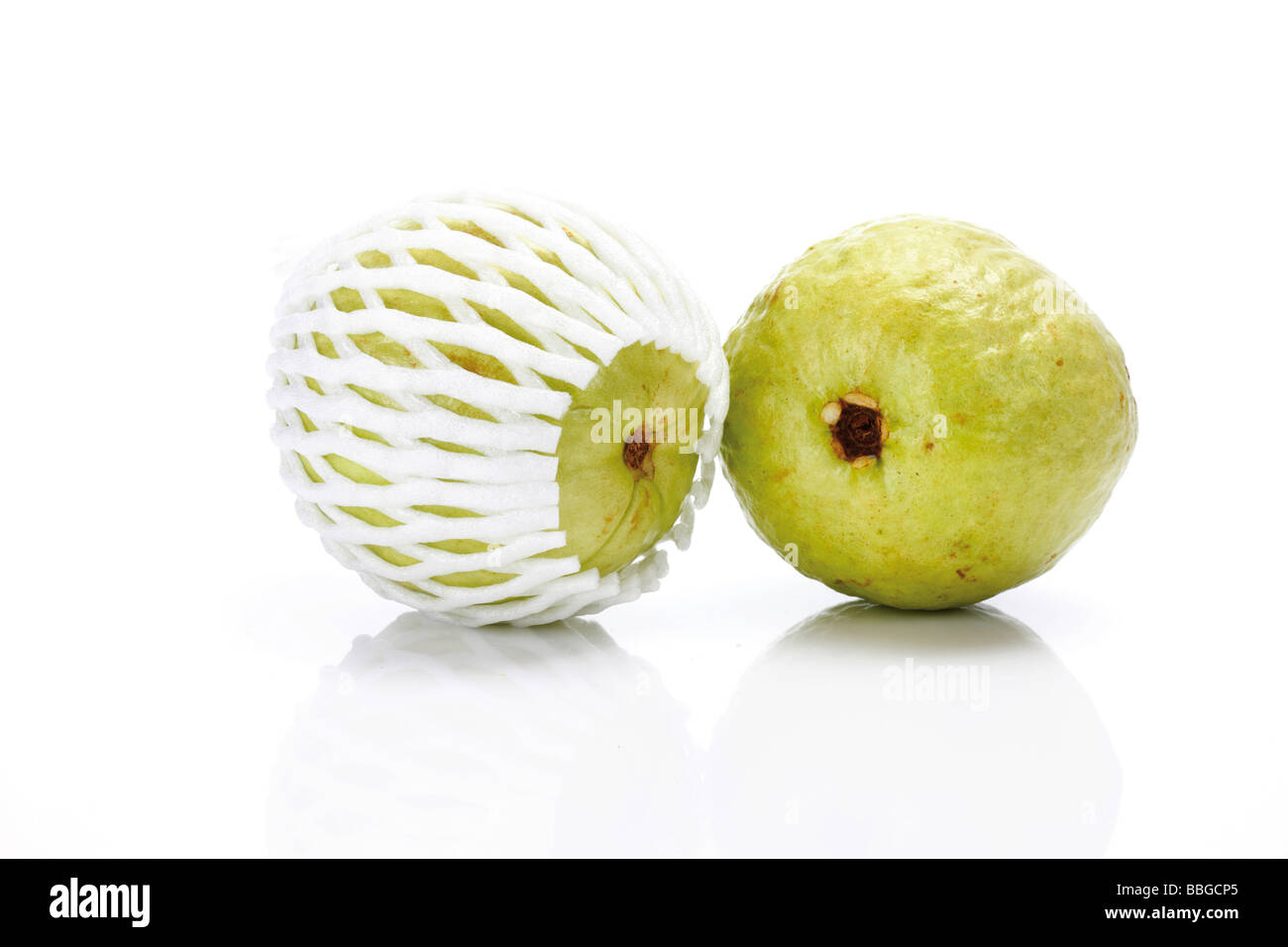Due guaiave, un pranzo in plastica Foto Stock