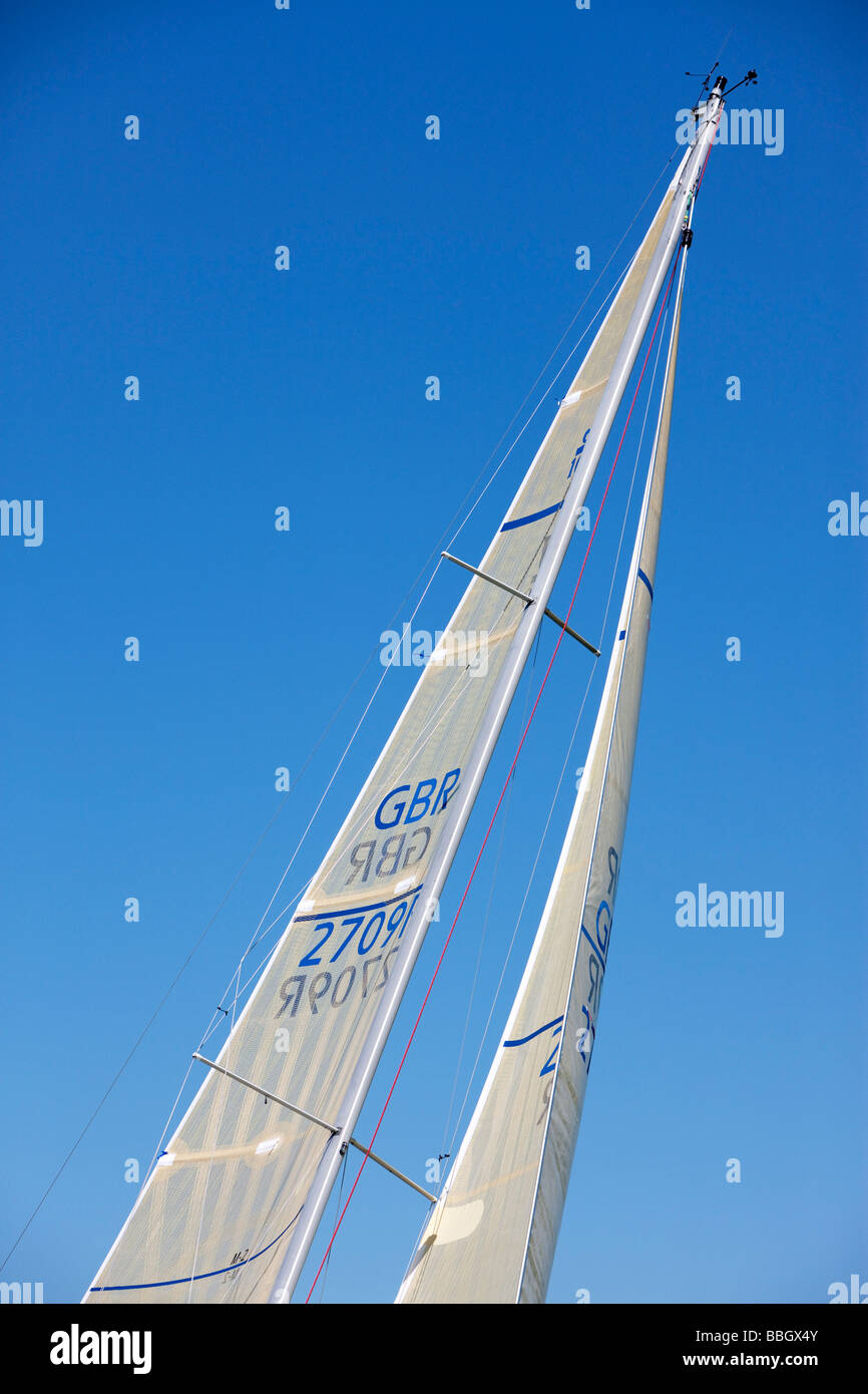 Yachts racing nel 2009 Vice Admirals Cup, Solent, Regno Unito Foto Stock