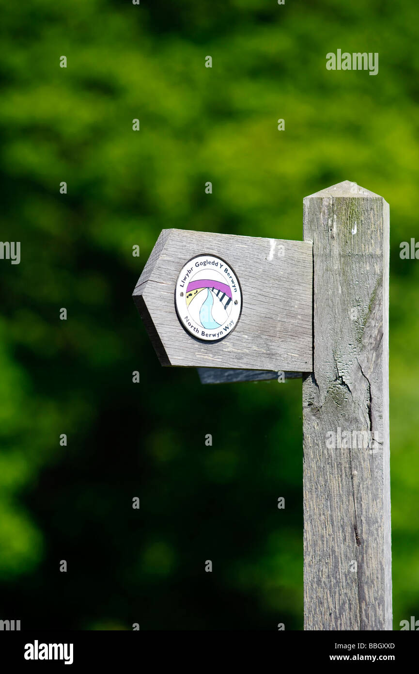 Dee Valley modo segnaletica Foto Stock