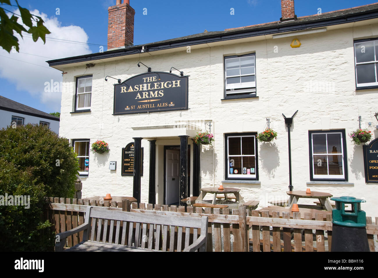 Il Rashleigh Arms Inn, Charlestown, St Austell. Foto Stock