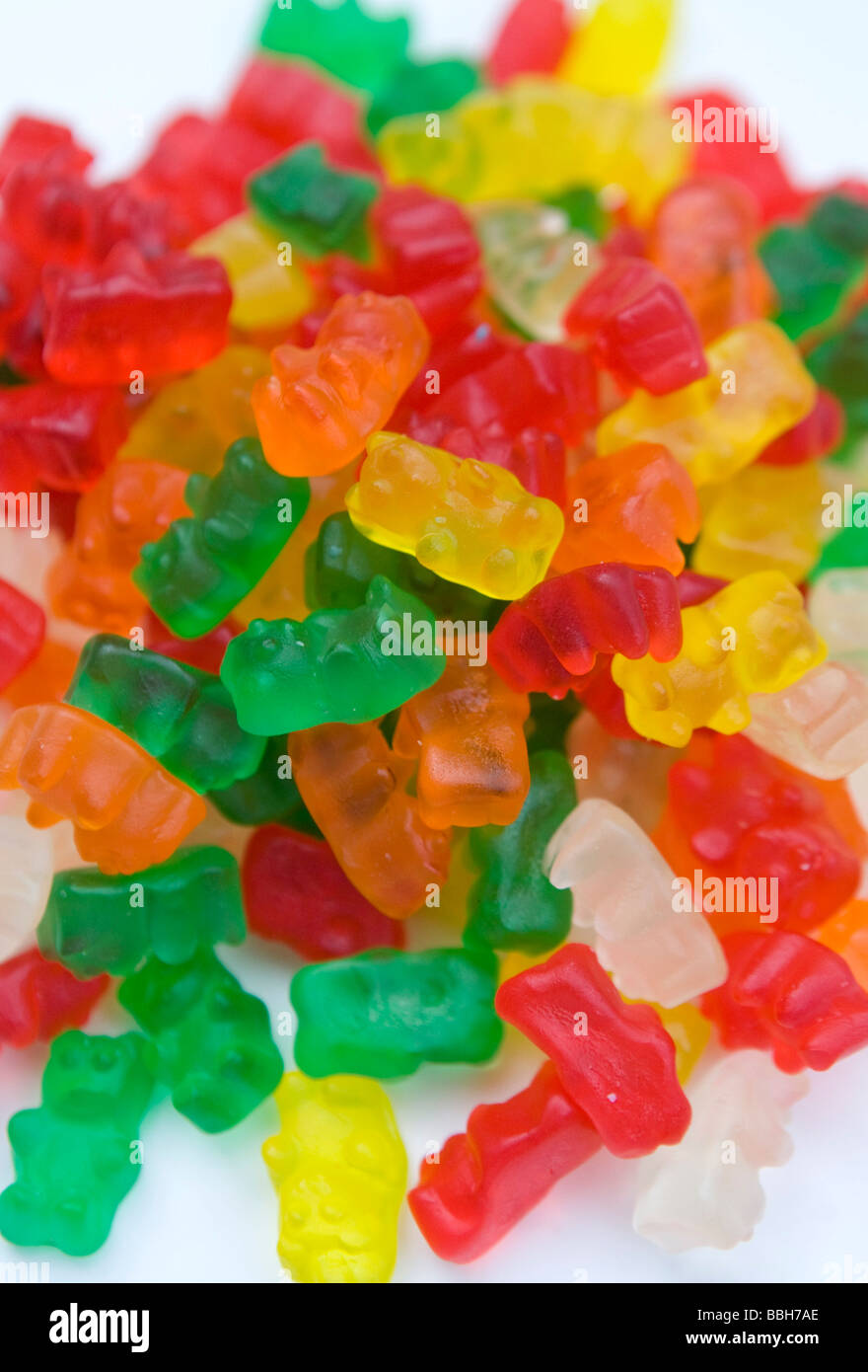 Gummy Bears Candy la vendita negli Stati Uniti è rimasta forte nonostante un attraverso la scheda aumento del prezzo della caramella e alla corrente Foto Stock