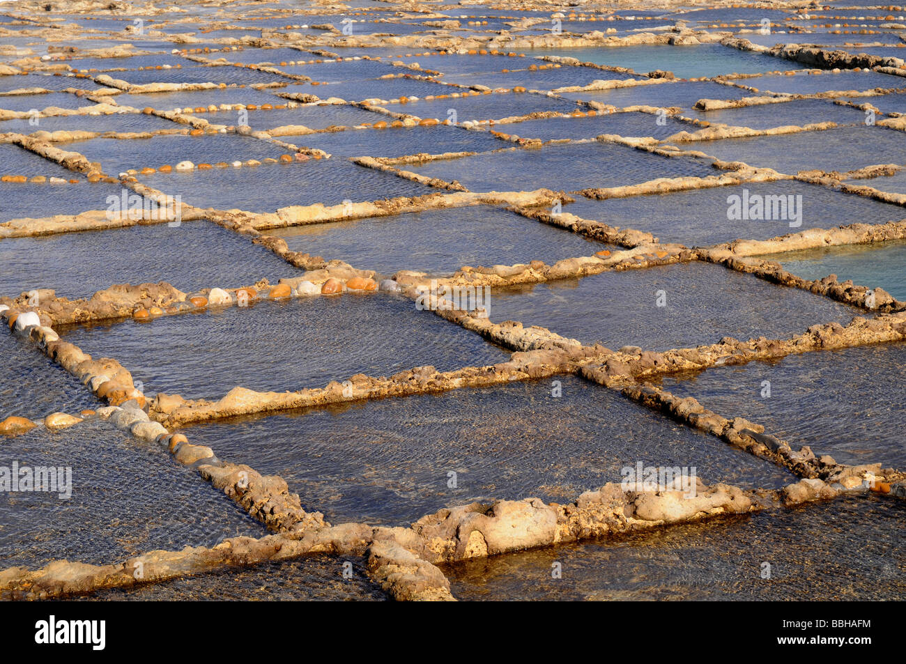 Sale stagni di evaporazione Foto Stock