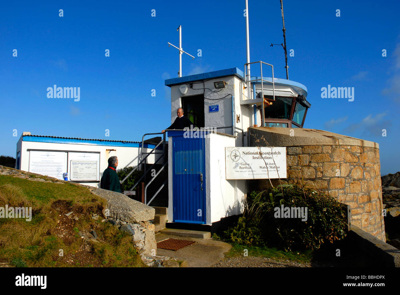 Nazionale Istituzione Coastwatch stazione, St Ives, Cornwall, Gran Bretagna, Regno Unito Foto Stock
